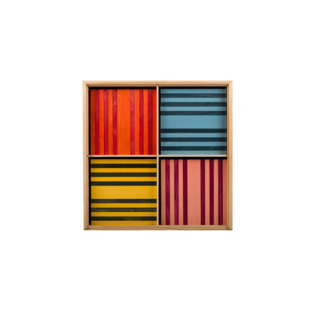 KAPLA Octocolor 100 Holzplättchen in 8 verschiedenen Farben