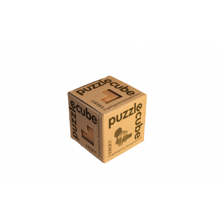 Erzgebirgische Holzspielwaren Ebert Puzzle cube, natur für Kinder ab 4 Jahre