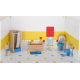 Holz Puppenmöbel - Badezimmer für Kinder ab 3 Jahre