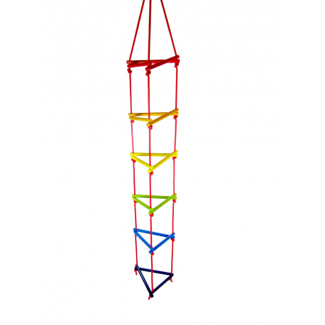 Holz Dreiecks-Strickleiter, bunt für Kinder ab 3 Jahre