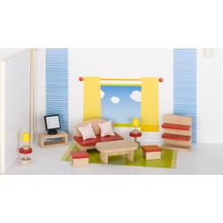 Holz Puppenmöbel/Wohnzimmer für Kinder ab 3 Jahre