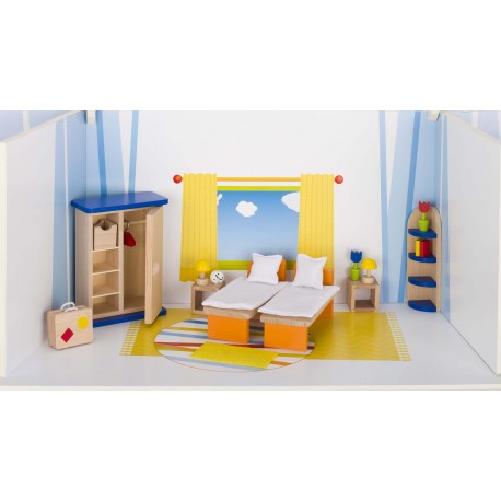 Holz Puppenmöbel/Schlafzimmer für Kinder ab 3 Jahre