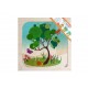 Holz 4-Schichtpuzzle "Jahreszeiten" für Kinder ab 3  Jahre