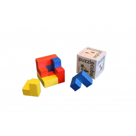 Holz Puzzle cube, natur für Kinder ab 4 Jahre