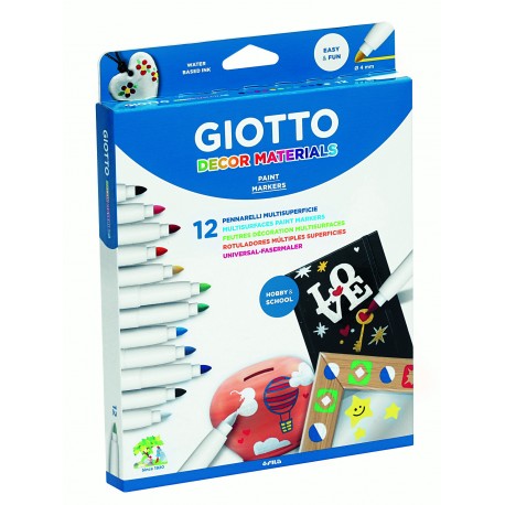 Giotto Universal - Fasermaler (12 Stück) für Kinder ab 3 Jahre