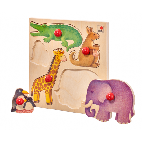 Steckpuzzle Zoo für Kinder ab 1 Jahr