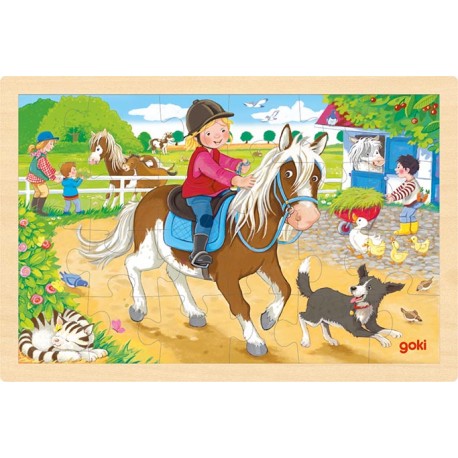Einlegepuzzle "Ponyhof" für Kinder ab 3 Jahre