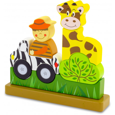 Holz Magnetisches Puzzlespiel "Zoo" für Kinder ab 1 Jahr