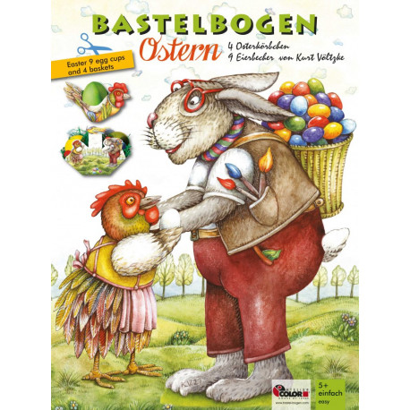 Bastelbogen Ostern für Kinder ab 5  Jahre