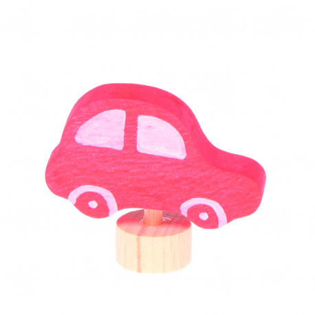 Grimms Steckfigur Rotes Auto