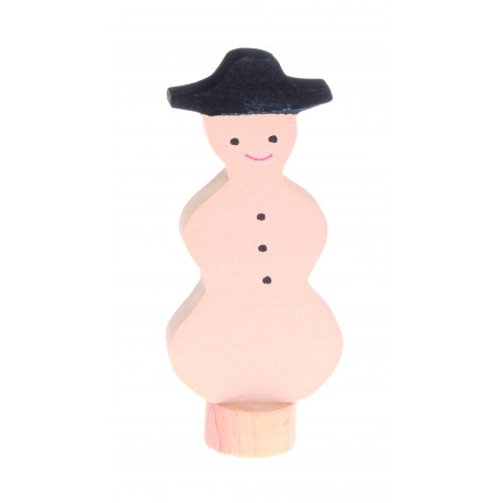 Holz Steckfigur Schneemann