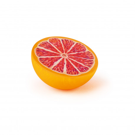 Grapefruit aus Holz, halb für Kinder ab 3 Jahre