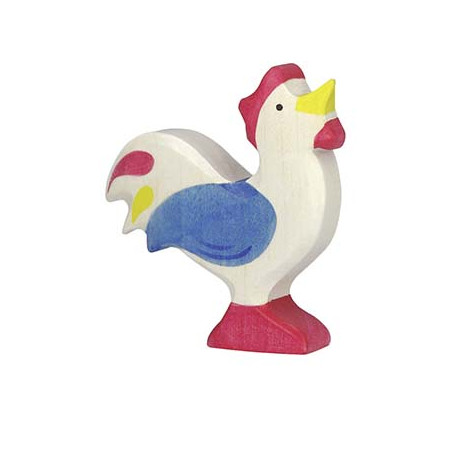 Holztiger Hahn für Kinder ab 3 Jahre