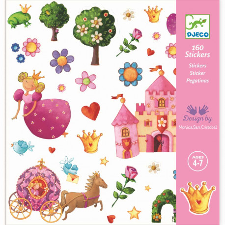 Sticker Prinzessin für Kinder ab 4  Jahre