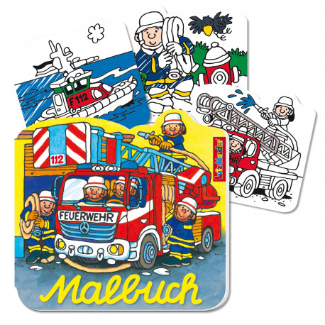 Malbuch Feuerwehr für Kinder ab 3 Jahre