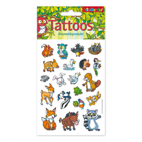 Tattoos Waldtiere für Kinder ab 3 Jahre