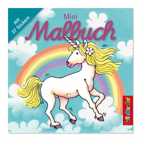 Mini-Malbuch Einhorn für Kinder ab 3 Jahre