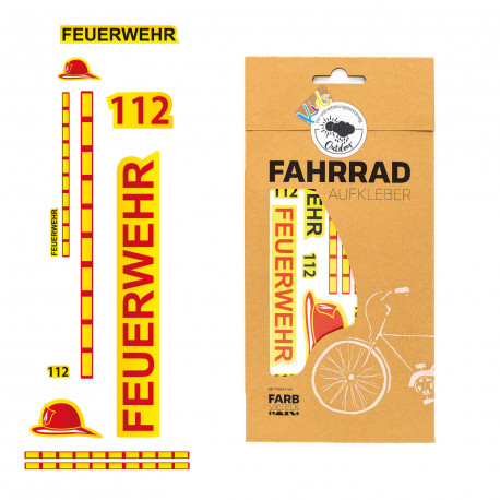 Fahrrad Aufkleber Feuerwehr