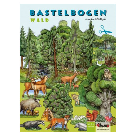 Bastelbogen Wald für Kinder ab 6 Jahre
