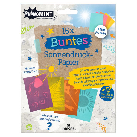 Buntes Sonnendruckpapier