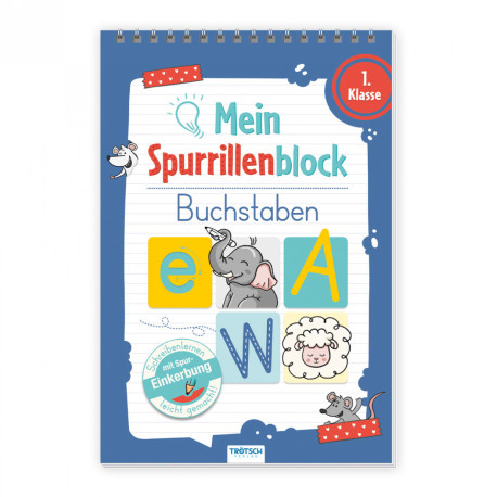 Mein Spurrillenblock Buchstaben