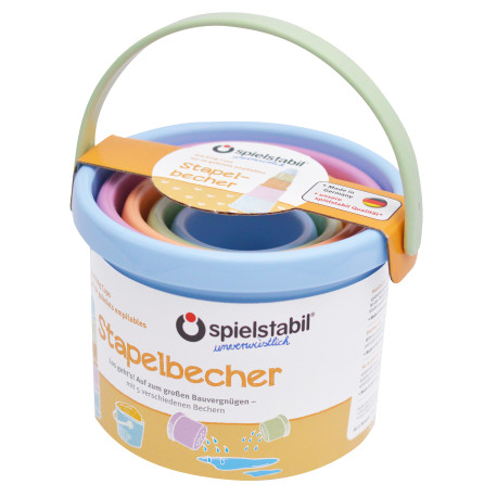 Stapelbecher, pastell für Kinder ab 1 Jahr