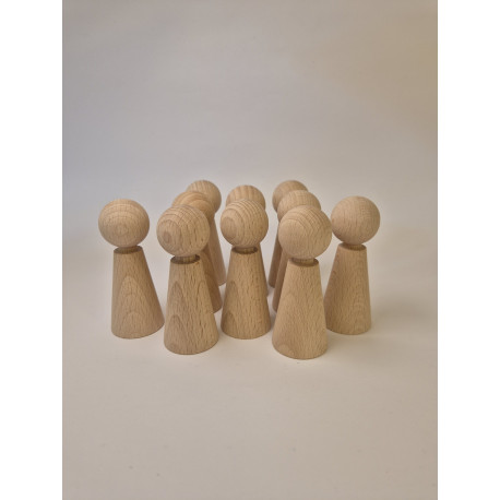 Holzkegel-Figuren Set Erwachsene