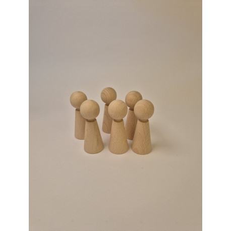 Holzkegel-Figuren Set Kinder