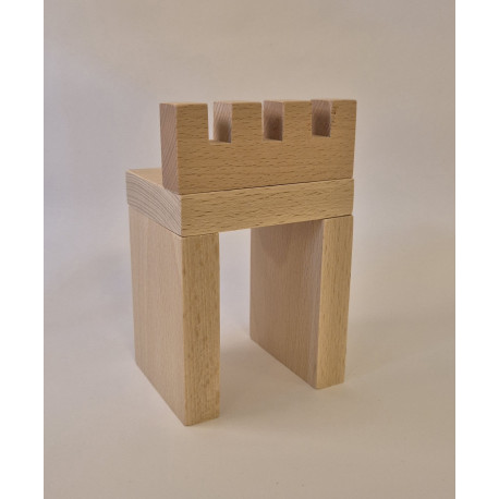Set Holzbausteine Tempel zur Geschichte "Jesus bei Gott zu Hause"