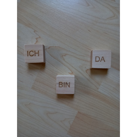 Set Holzbausteine zur Geschichte "Gott hat einen Namen"