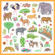 Sticker Kenia für Kinder von 4 Jahre