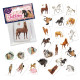 Mini-Tattoo-Set Pferde 24-teilig