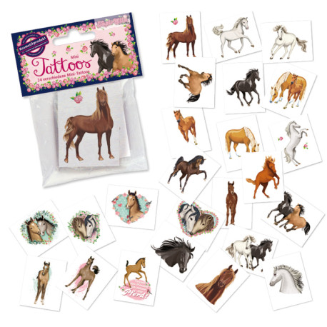 Mini-Tattoo-Set Pferde 24-teilig