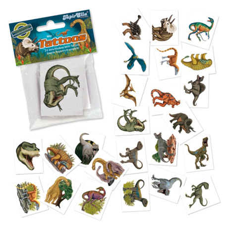 Mini-Tattoo-Set Dinosaurier 24-teilig