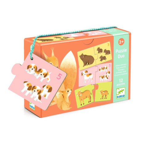 Puzzle Duo Tierbabys für Kinder ab 2  Jahre