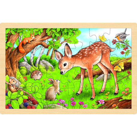 Einlegepuzzle "Rehkitz" für Kinder ab 3 Jahre