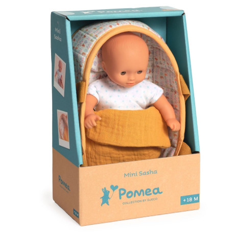 Pomea Puppe Mini Sasha für Kinder ab 18 Monate