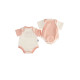 Puppenkleidung Body rose