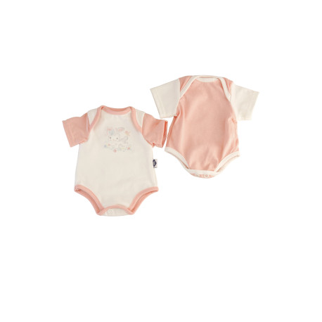 Puppenkleidung Body rose